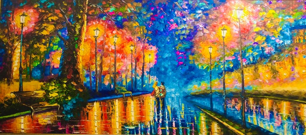Paisaje colorido €2000 (€2600 - descuento BLACK FRIDAY + envío)