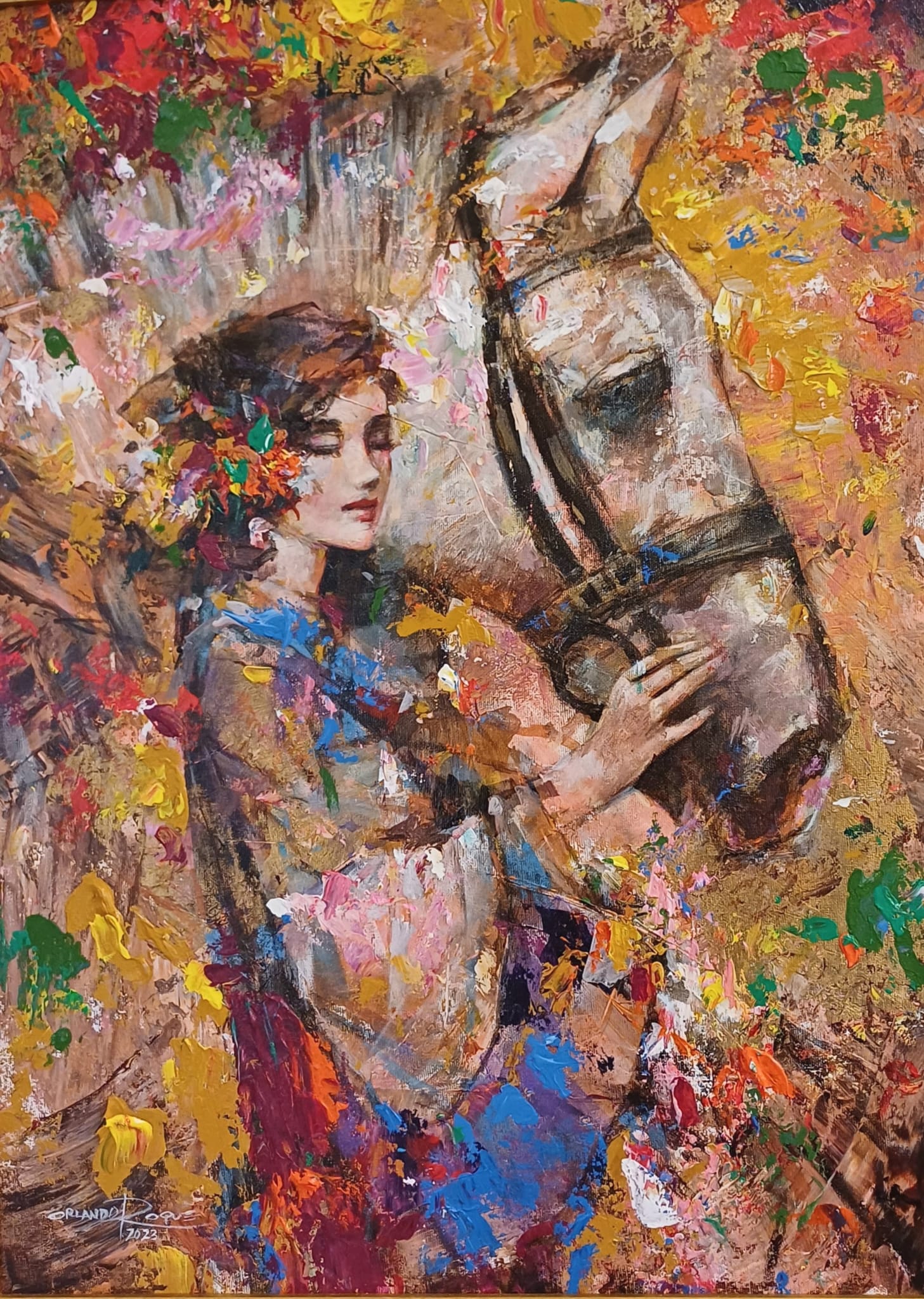 O. Roque - Lady and the horse